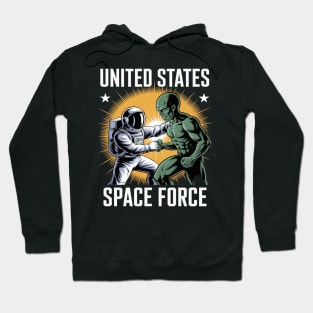 United States Space Force - Funny Space Lover & UFO Alien Hoodie